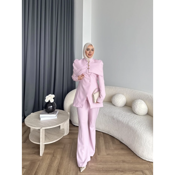 Vegas Ceketli Takım - Pembe ÖN SİPARİŞ