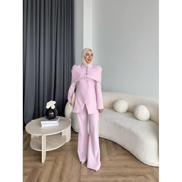Vegas Ceketli Takım - Pembe ÖN SİPARİŞ