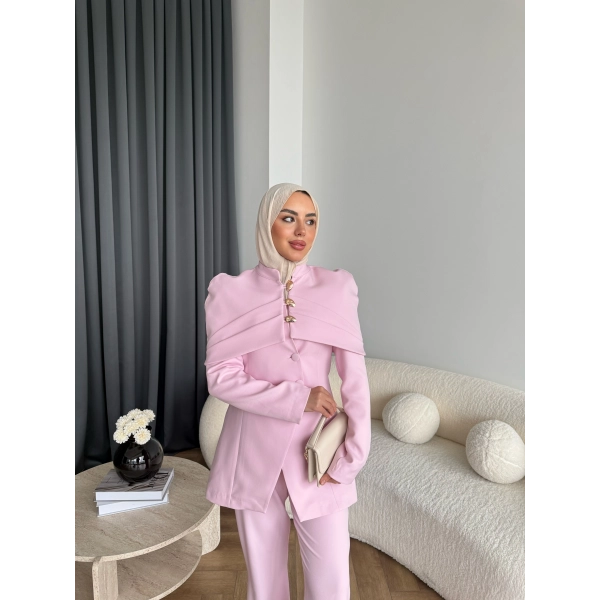 Vegas Ceketli Takım - Pembe ÖN SİPARİŞ