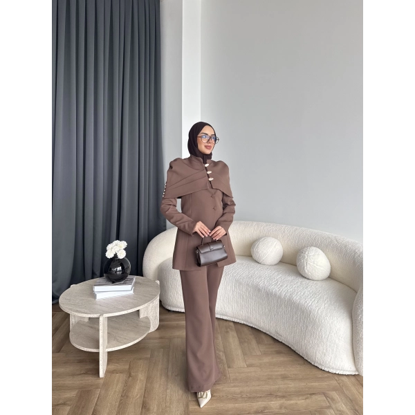 Vegas Ceketli Takım - Kahve ÖN SİPARİŞ