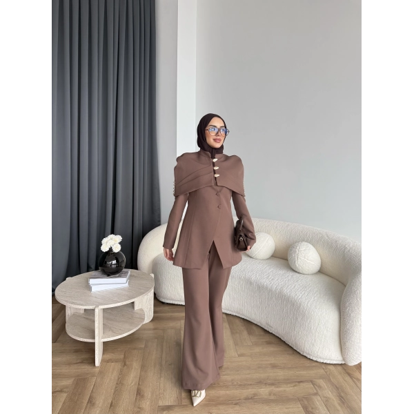 Vegas Ceketli Takım - Kahve ÖN SİPARİŞ