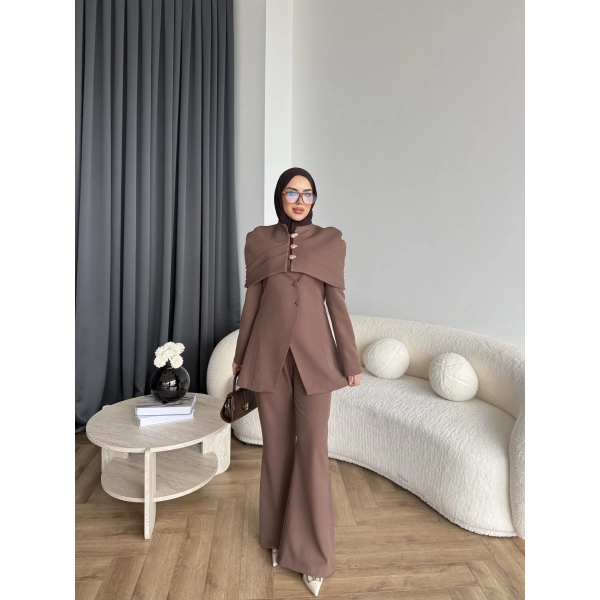 Vegas Ceketli Takım - Kahve ÖN SİPARİŞ