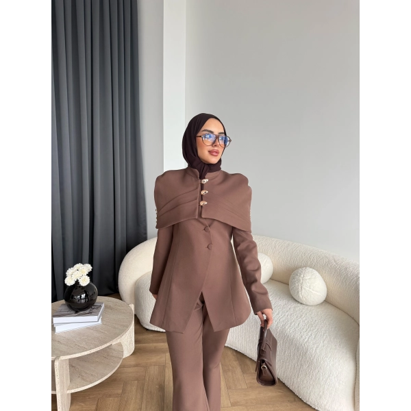 Vegas Ceketli Takım - Kahve ÖN SİPARİŞ