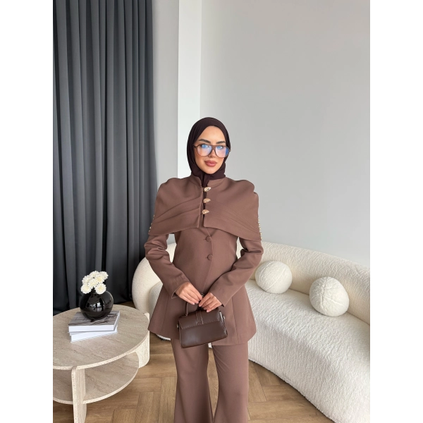 Vegas Ceketli Takım - Kahve ÖN SİPARİŞ