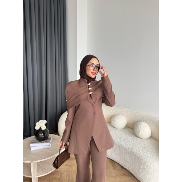 Vegas Ceketli Takım - Kahve ÖN SİPARİŞ