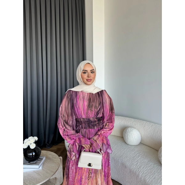 Ng - Azale Elbise - Mürdüm