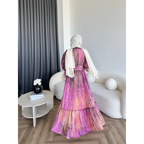 Ng - Azale Elbise - Mürdüm