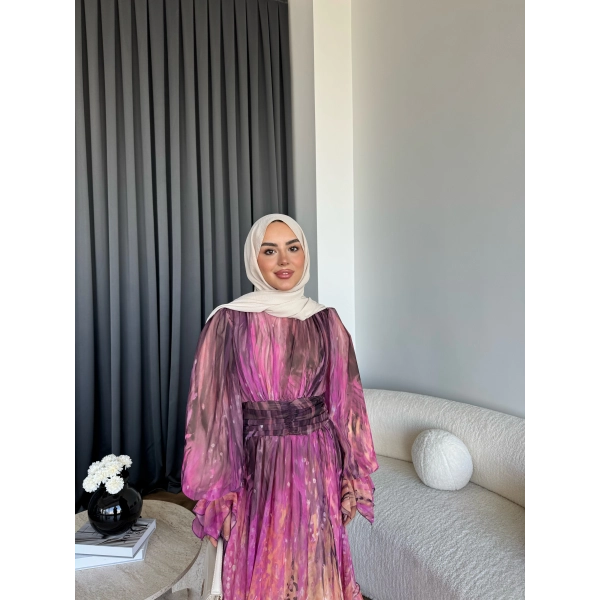 Ng - Azale Elbise - Mürdüm