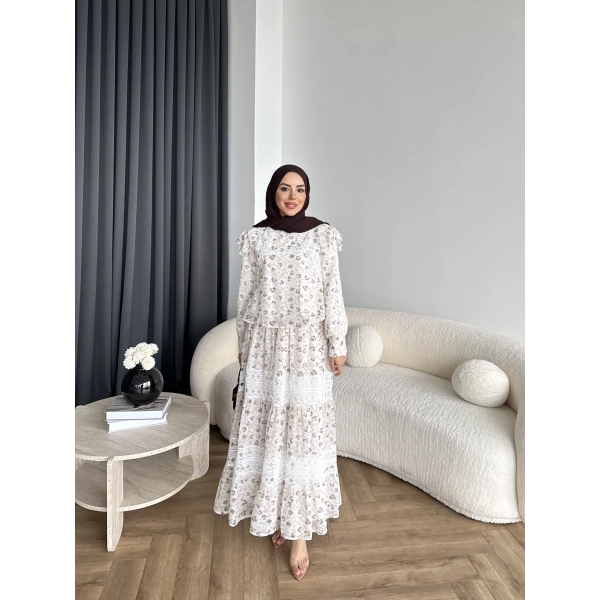 Ng - Livan Dantel Takım - Bej