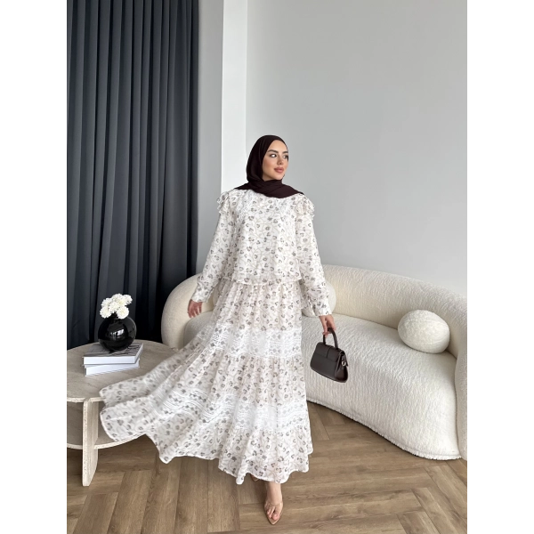 Ng - Livan Dantel Takım - Bej