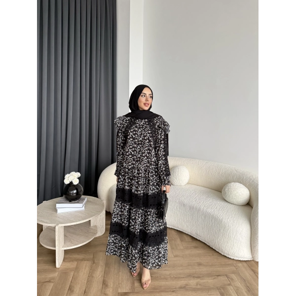 Ng - Livan Dantel Takım - Siyah