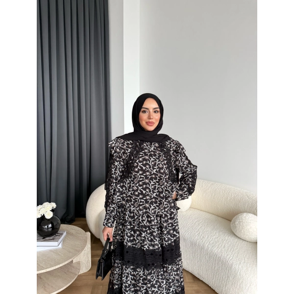 Ng - Livan Dantel Takım - Siyah