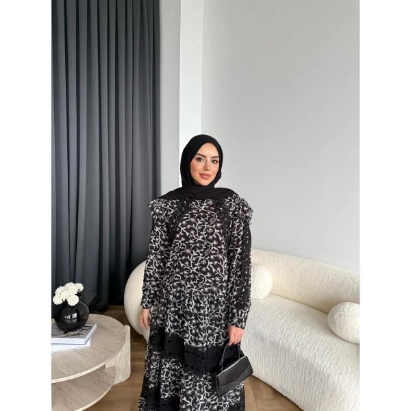 Ng - Livan Dantel Takım - Siyah