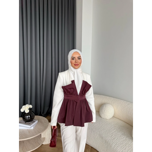 Asi Ön Kısmı Detaylı Takım - Bordo