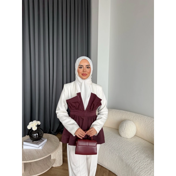 Asi Ön Kısmı Detaylı Takım - Bordo