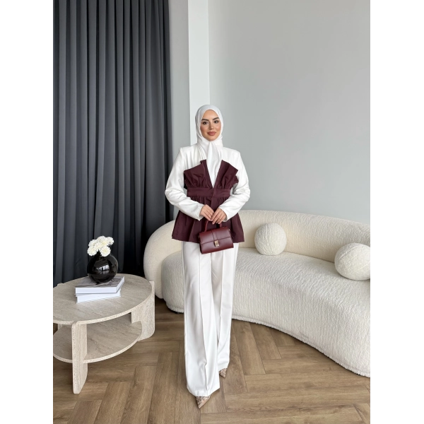 Asi Ön Kısmı Detaylı Takım - Bordo