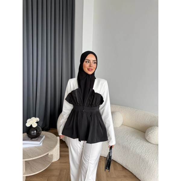 Asi Ön Kısmı Detaylı Takım - Siyah