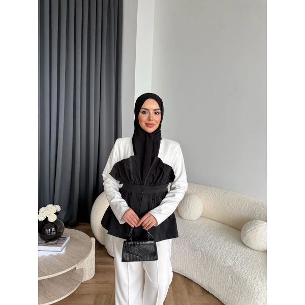 Asi Ön Kısmı Detaylı Takım - Siyah