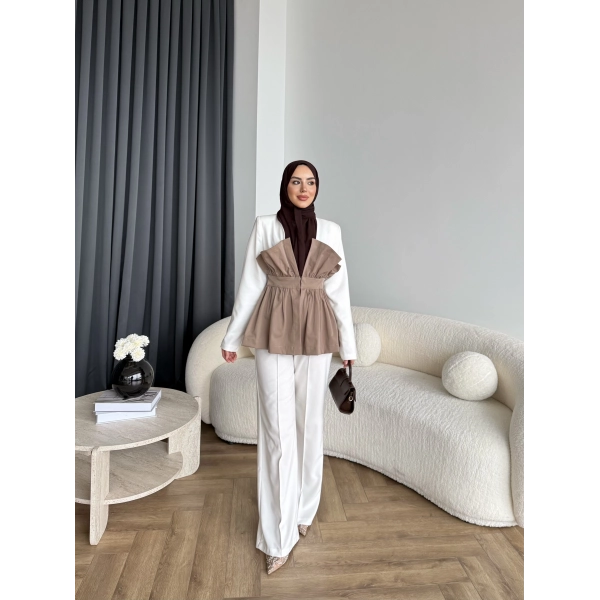 Asi Ön Kısmı Detaylı Takım - Kahve