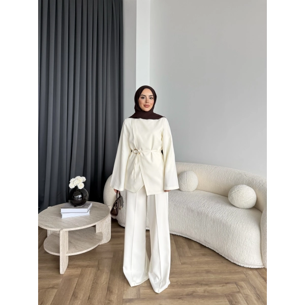 Hen - Bennet Takım - Ekru