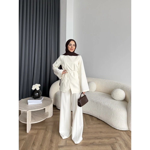 Hen - Bennet Takım - Ekru