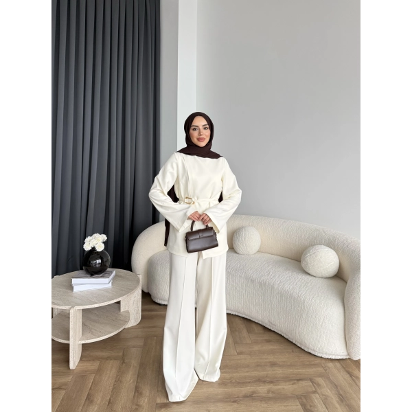 Hen - Bennet Takım - Ekru