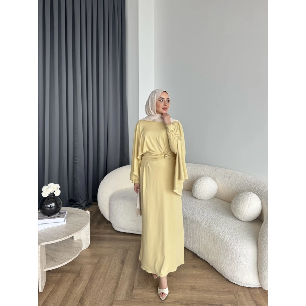 Qu - Tiaga Elbise - Sarı