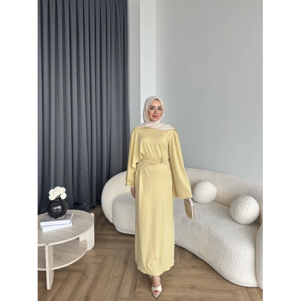 Qu - Tiaga Elbise - Sarı