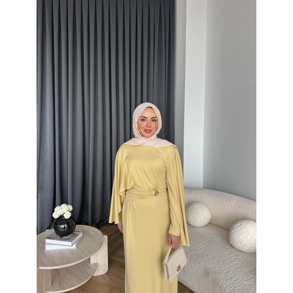 Qu - Tiaga Elbise - Sarı