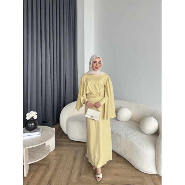 Qu - Tiaga Elbise - Sarı