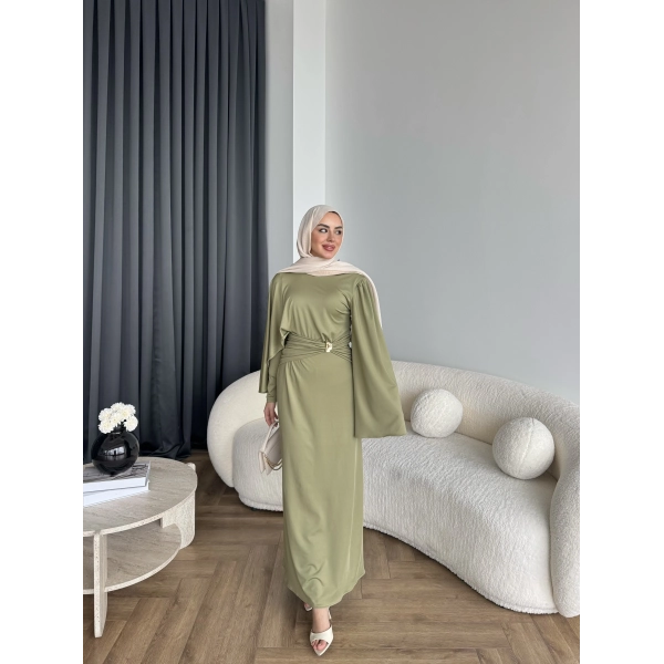 Qu - Tiaga Elbise - Yeşil