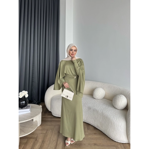 Qu - Tiaga Elbise - Yeşil