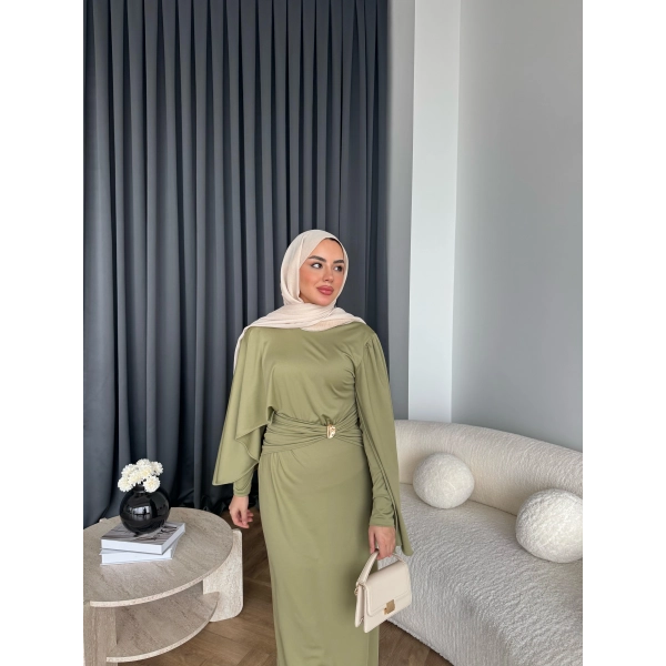 Qu - Tiaga Elbise - Yeşil