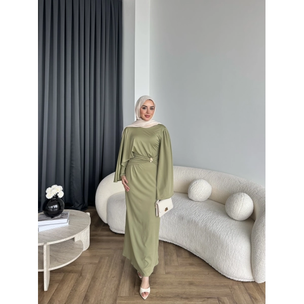 Qu - Tiaga Elbise - Yeşil