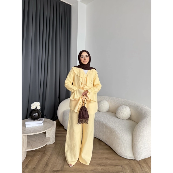 Gültür Taşlı Takım - Sarı