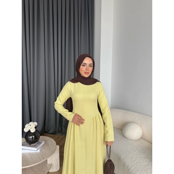 Crash Elbise - Sarı