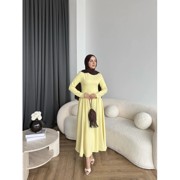 Crash Elbise - Sarı