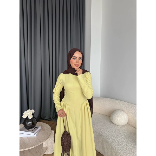 Crash Elbise - Sarı