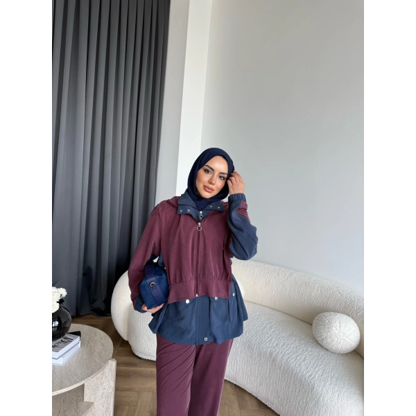 Pwn - Saye Eşofman Takım - Bordo