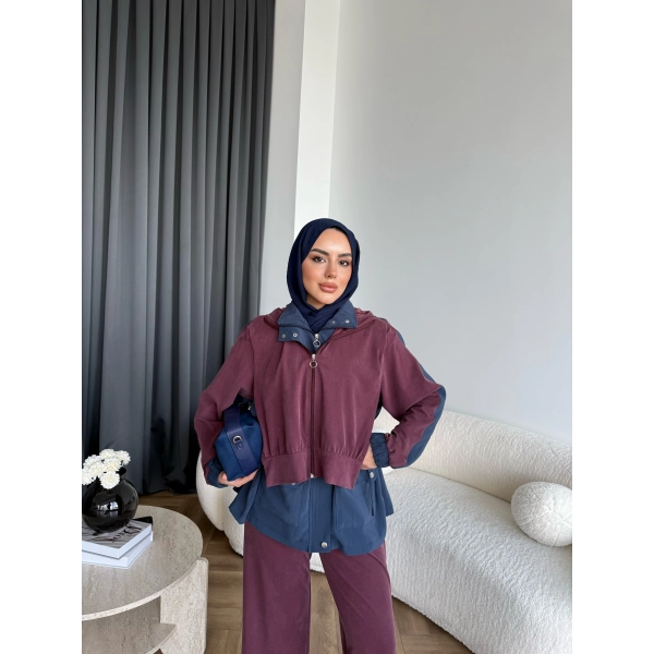 Pwn - Saye Eşofman Takım - Bordo