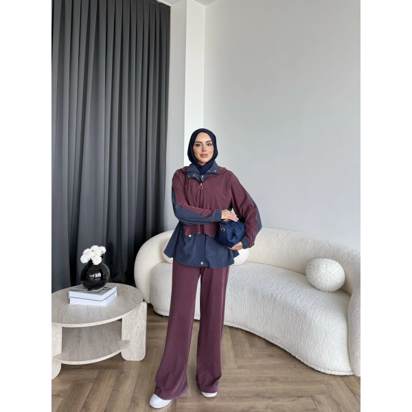 Pwn - Saye Eşofman Takım - Bordo