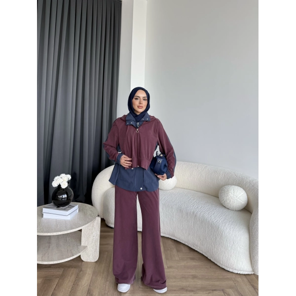 Pwn - Saye Eşofman Takım - Bordo