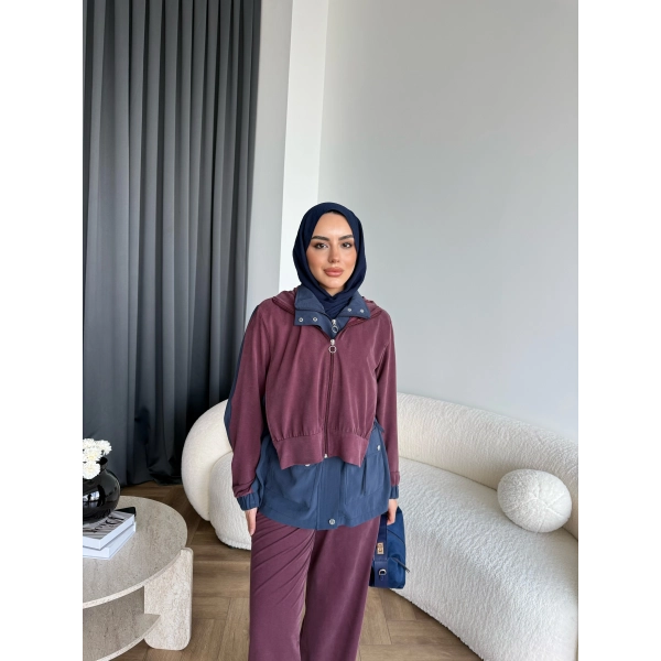 Pwn - Saye Eşofman Takım - Bordo