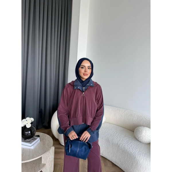 Pwn - Saye Eşofman Takım - Bordo