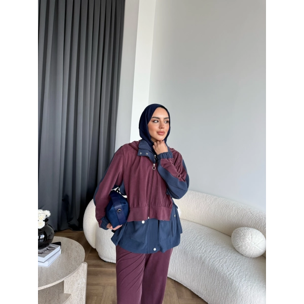 Pwn - Saye Eşofman Takım - Bordo