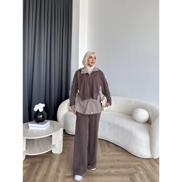 Pwn - Saye Eşofman Takım - Kahve