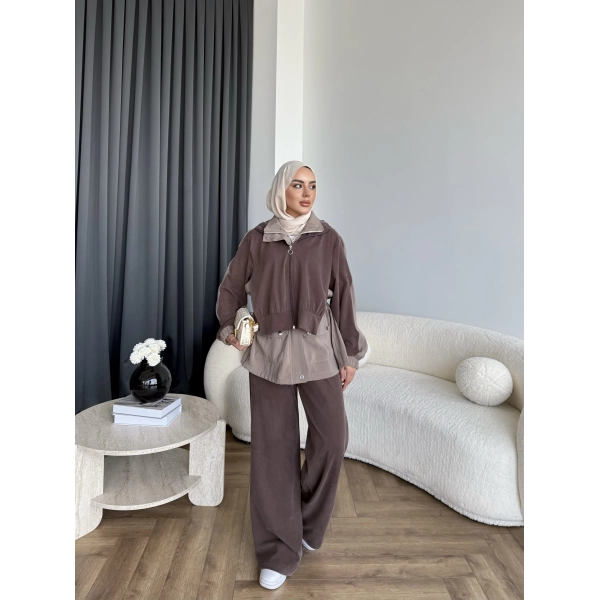 Pwn - Saye Eşofman Takım - Kahve