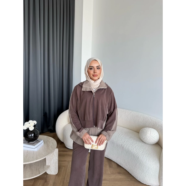 Pwn - Saye Eşofman Takım - Kahve