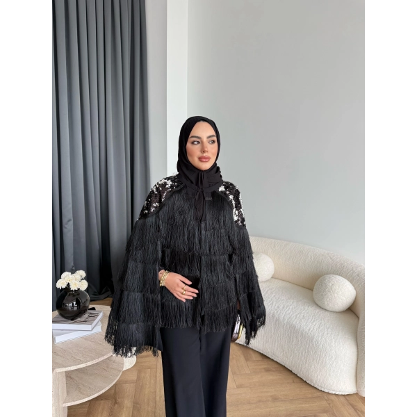 Ng - Vanily Püsküllü Takım - Siyah