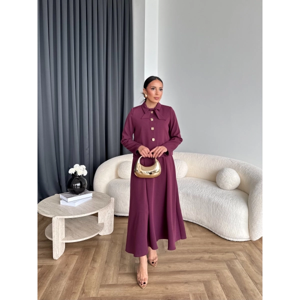 Hen - Visor Fiyonklu Etekli Takım - Bordo